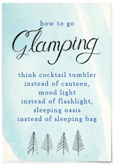 Glamping Sayings And Quotes. QuotesGram
