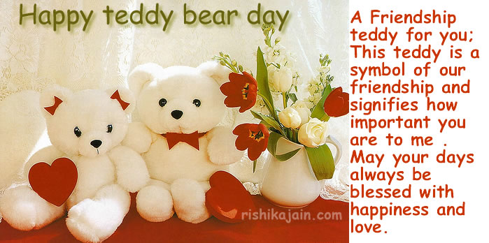 happy friendship day teddy