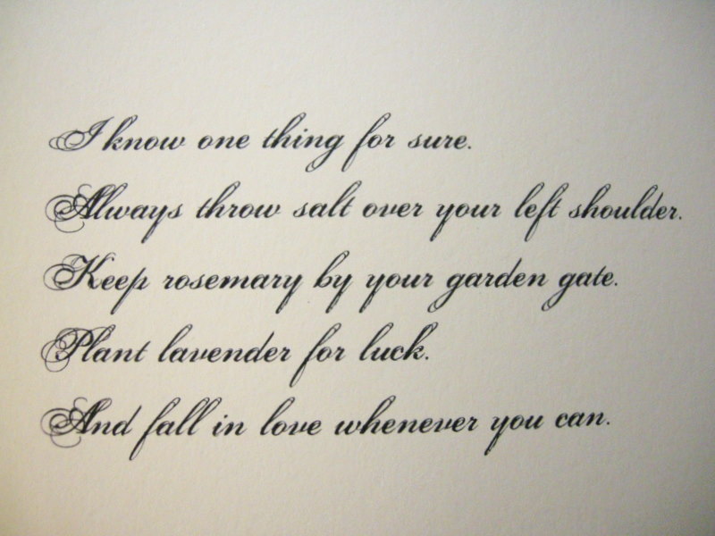 Practical Magic Quotes About Love. QuotesGram