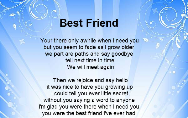 Best Friendship Quotes And Poems.