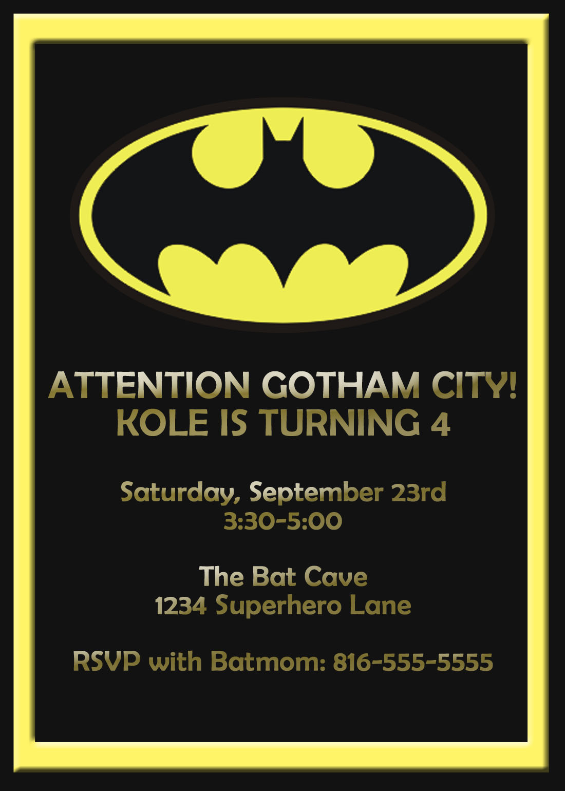 Batman Birthday Quotes Funny. QuotesGram Within Batman Birthday Card Template