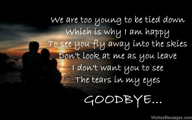 Quotes About Saying Goodbye To Boyfriend. Quotesgram