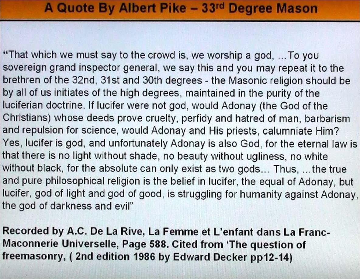Albert Pike Quotes Lucifer. QuotesGram