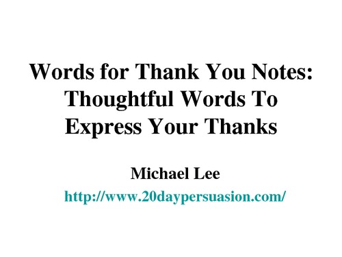 Thanks For Your Thoughtfulness Quotes. QuotesGram
