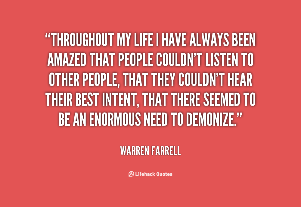 Warren Farrell Quotes. QuotesGram