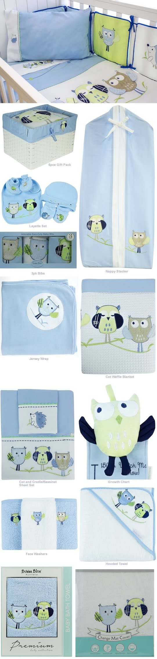 bubba blue hooded towel