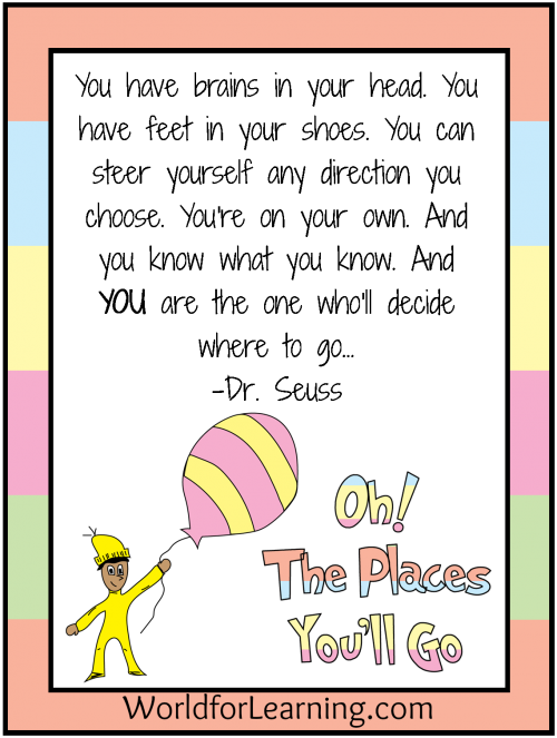 Oh The Places Youll Go Dr Seuss Quotes Quotesgram