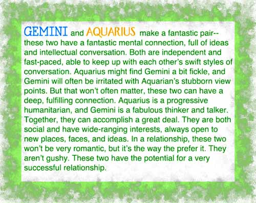 Aquarius And Gemini Quotes. QuotesGram