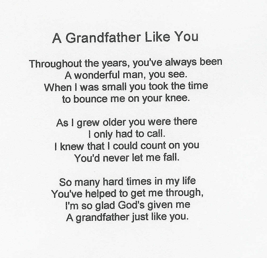 Funeral Quotes For Grandfather.