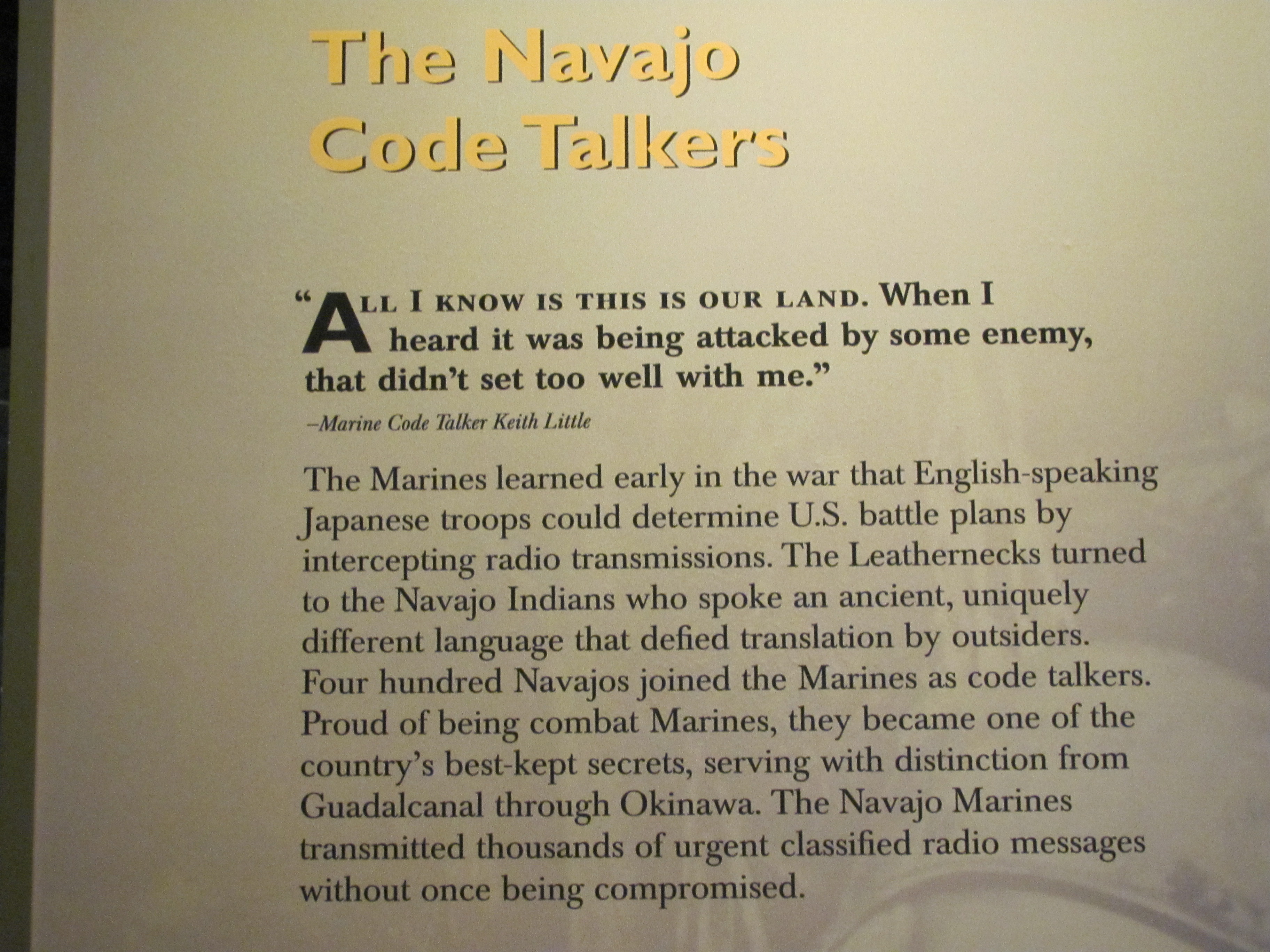 Navajo Code Talker Quotes