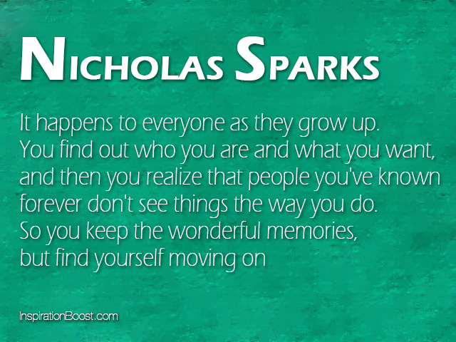 About growing up and moving on quotes 50 Best