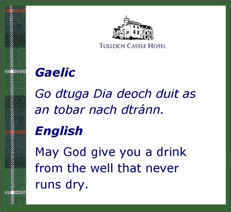 touche meaning in scottish gaelic