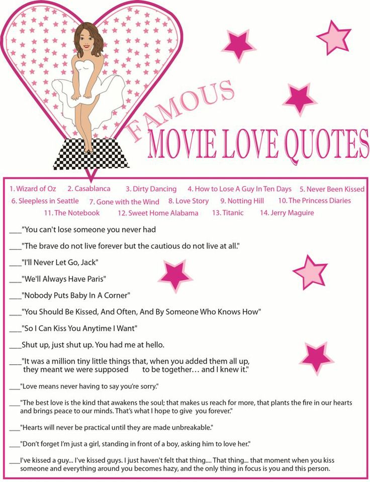 Free Printable Movie Love Quotes. QuotesGram