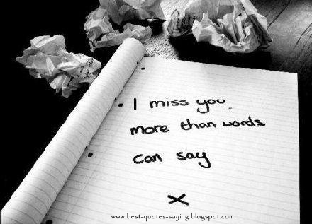 Missing you sayings and quotes