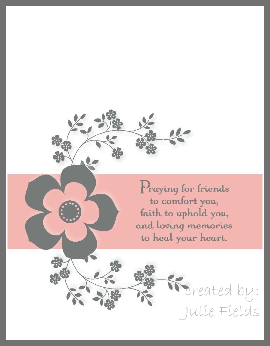 Best Of 50 Simple Note In Sympathy Card