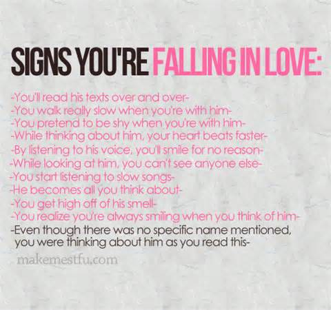 In love falling that What Does