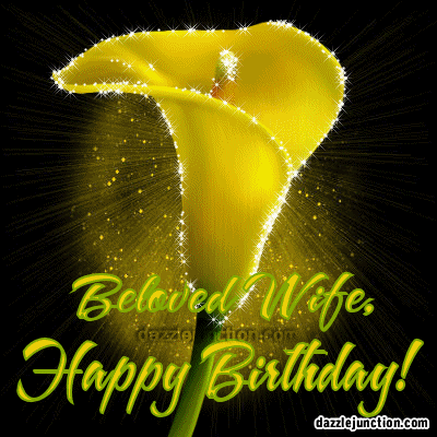 Featured image of post Happy Birthday Wishes For Wife Gif