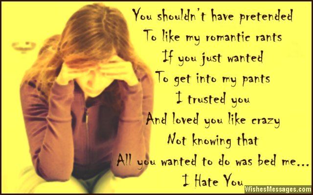 hate poems for your ex boyfriend