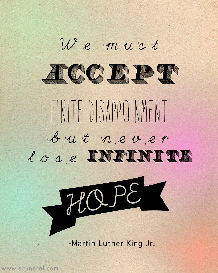 MLK Quote on Hospice Care