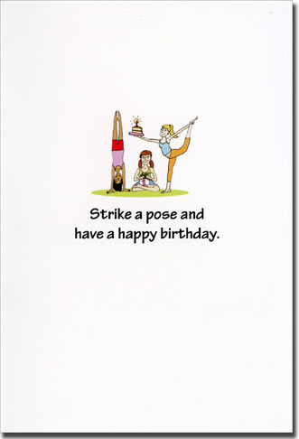 Birthday Yoga Funny / Humorous Birthday Card | PaperCards.com