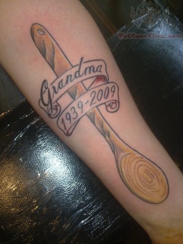 Tattoo You rotten wooden mixing spoon  rmewithoutYou