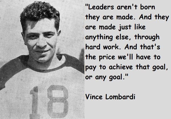 Vince Lombardi Quotes On Determination Quotesgram