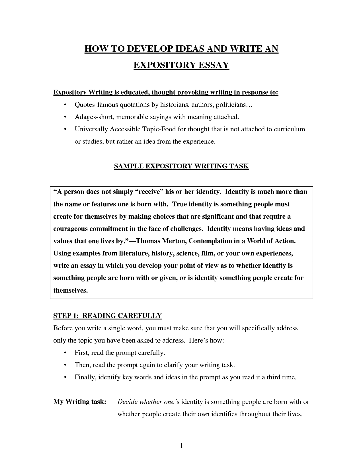 how to write a explanatory essay a examples
