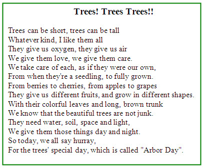 poem trees tree poems planting israel quotes memorial inspiring arbor english kids small quotesgram green environment cut granddaughter preschool choose