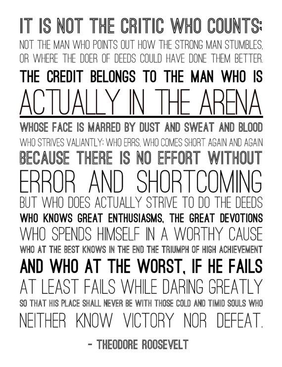 The Man In The Ring Quote Fdr Quotes Printable. Quotesgram