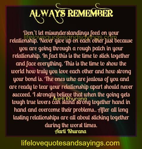 Bumpy Relationship Quotes Quotesgram