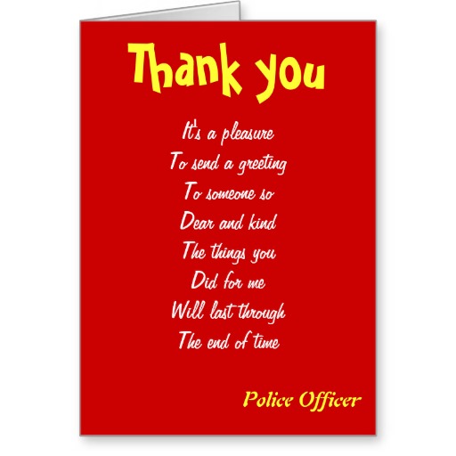Thank A Police Officer Quotes. QuotesGram