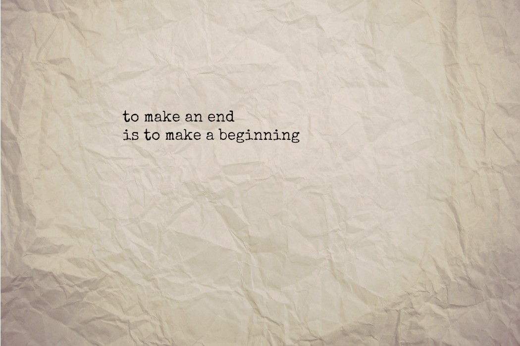 Where i end and you begin. It is just beginning.