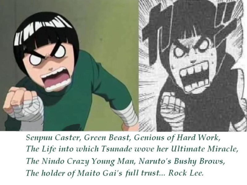 Discover and share rock lee quotes. 