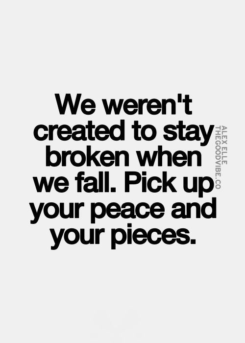 Quotes About Broken Pieces. QuotesGram