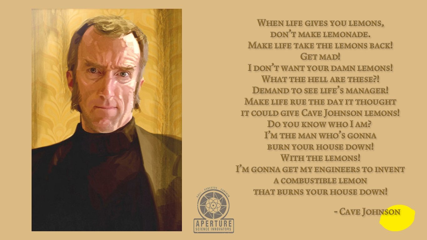 Portal Cave Johnson Quotes QuotesGram Portal Cave Johnson Quotes QuotesGram