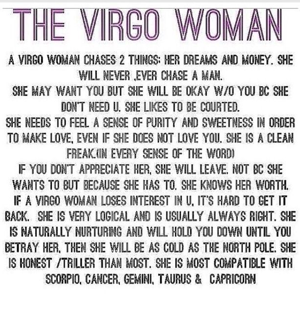 Woman relationship virgo Virgo Woman: