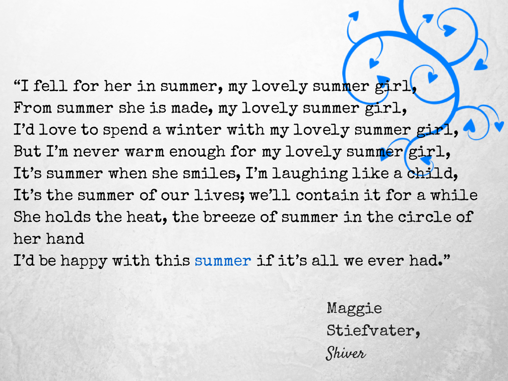 Book Quotes Shiver. QuotesGram
