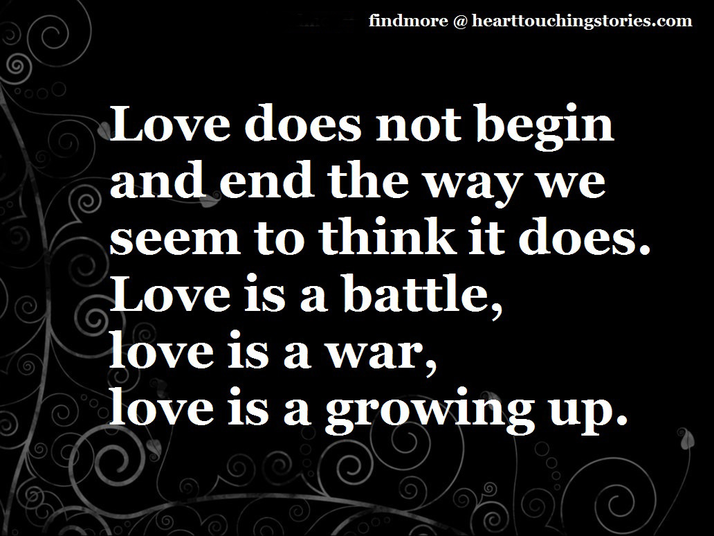 Love Is A Battle Quotes Quotesgram