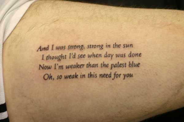 13 Meaningful Tattoo Ideas For Poetry Lovers That Will Literary Stay With  You Forever  ScoopWhoop