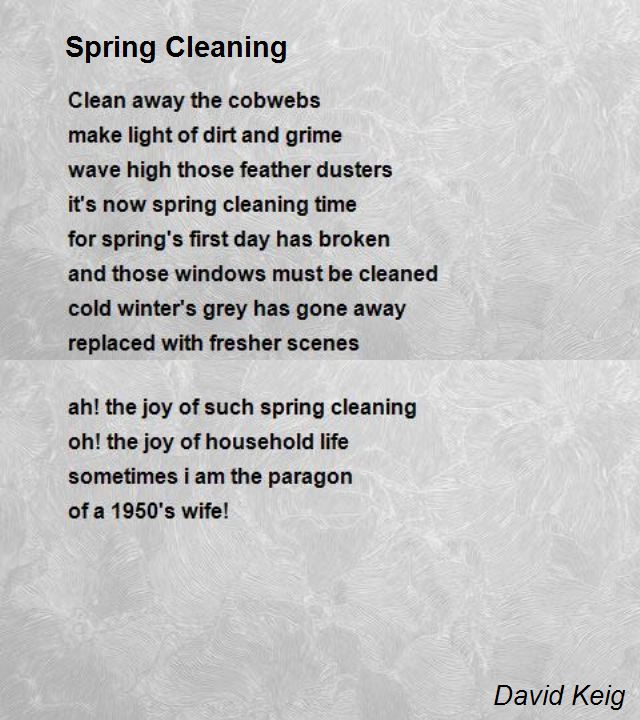 Spring Cleaning Quotes And Poems. QuotesGram