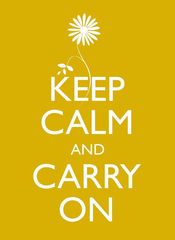 Keep Calm And Carry On Challenge Quote