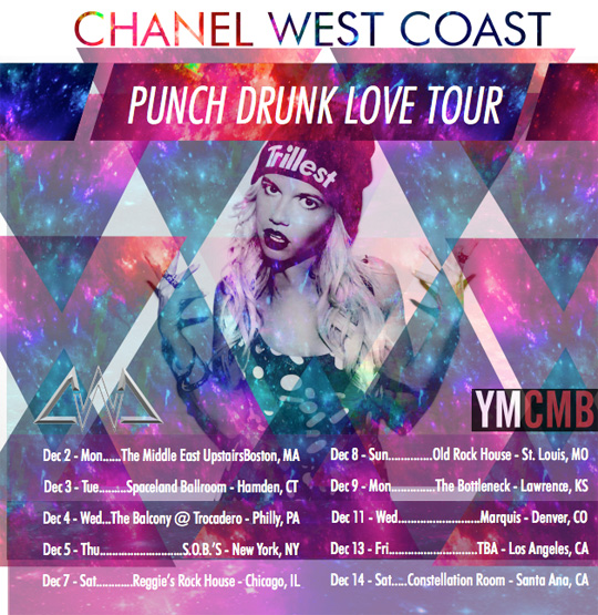 chanel west coast tour dates