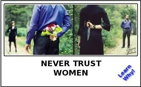 Can t be trusted women Can't Trust