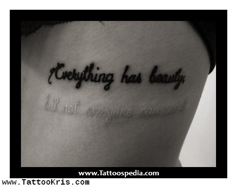 Four Word Quotes For Tattoos QuotesGram