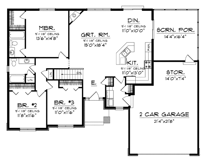 House Plans With Open Floor