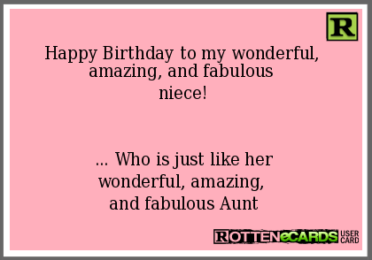 Funny Birthday Quotes For Niece. QuotesGram