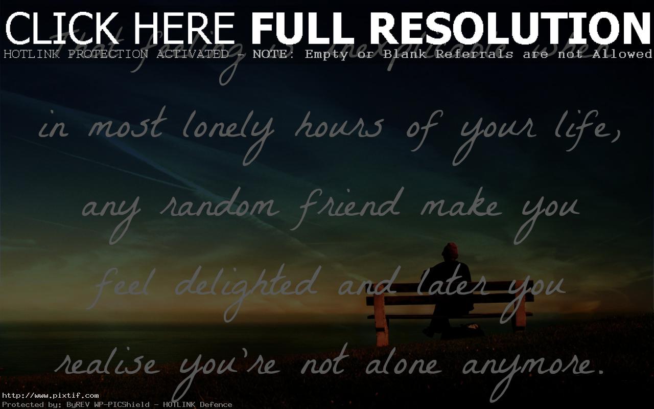 Sad Quotes About Feeling Alone