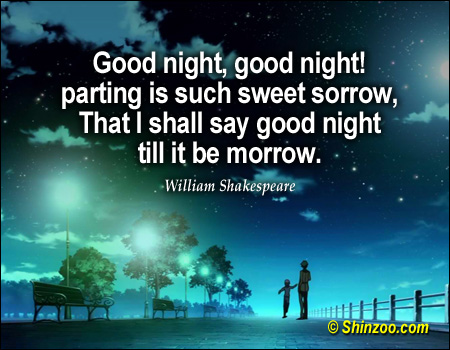 Good Night Quotes Shakespeare. QuotesGram