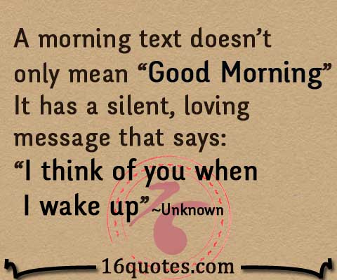 Good Morning Text Quotes. QuotesGram