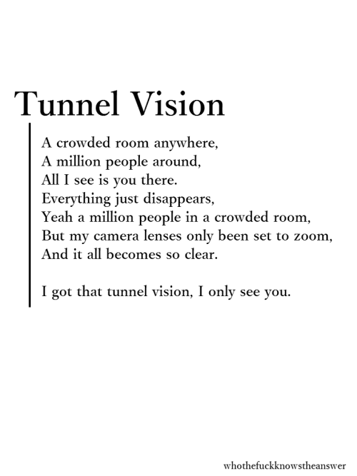 Tunnel Vision Quotes. QuotesGram